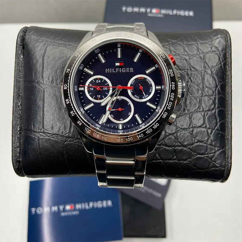 Tommy Hilfiger Hudson Chronograph Blue Dial Men's Watch- 1791228